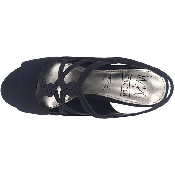 Impo Womens Velia Memory Foam Stretch Slingback Pump Sandals Black Size 8.5M NIB - Picture 6 of 8